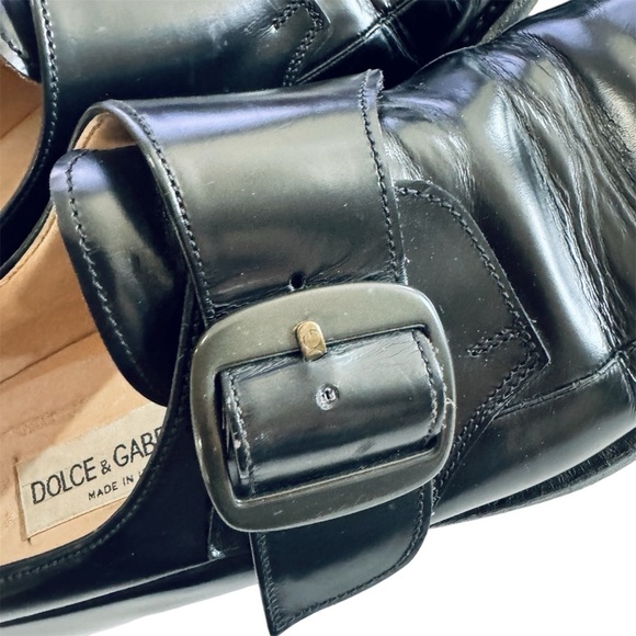 Dolce & Gabbana men’s leather buckle loafers EUC main image 5